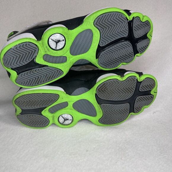 SIZE 4Y JORDAN 6 RINGS (GS) WHITE / GREEN STRIKE-BLACK GRADE SCHOOL 323419 130 - Picture 7 of 7